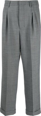 Tailored Tapered Cropped Trousers