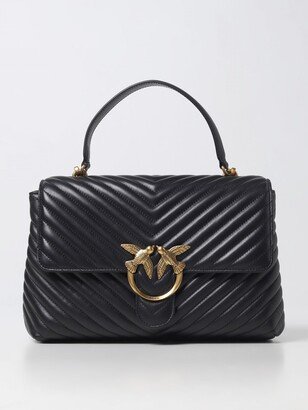 Love Lady bag in chevron nappa leather with logo-AA