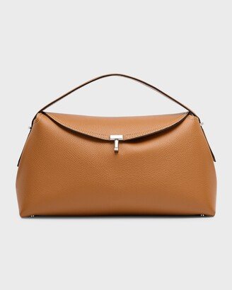 T-Lock Leather Top-Handle Bag