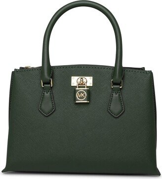 'satchel Ruby' Green Leather Bag