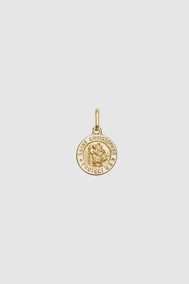 St Christopher Charm in 14k Gold