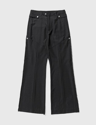 Panelled Wide Leg Tailored Trousers