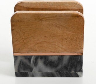 Laurie Gates Marble & Wood Napkin Holder