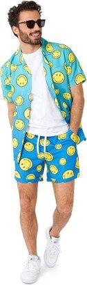 OppoSuit Men' Summer Set - Smiley Summer Fade - Blue - Size: L