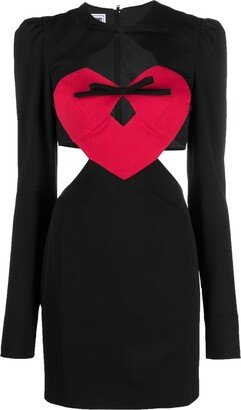 Heart-Motif Cut-Out Minidress