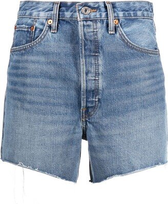 x Levi's frayed denim shorts