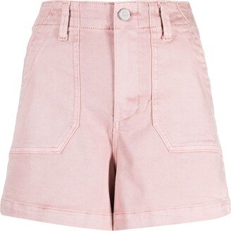 Flaunt button-up denim shorts