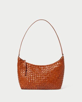 Etta Timber Woven Leather Hobo