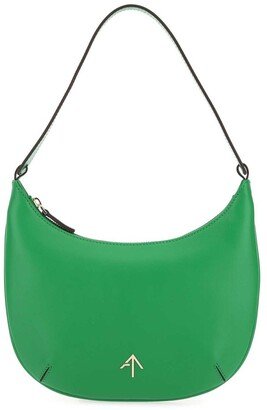 Logo Plaque Mini Hobo Bag-AB