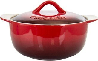 Crock-Pot 2 Piece 2.3 Quart Artisan Casserole Bakeware Set in Red