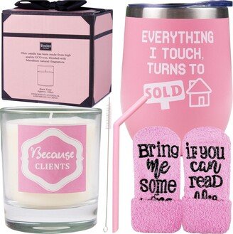 Meant2tobe Realtor Gifts for Women, Real Estate Agent Presents, Christmas and Funny Closing Gifts, Female Realtor Cup, Tumbler for Agents - Ideal for Appreciatio