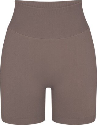 Recycled Nylon Bike Short | Grey Chalk