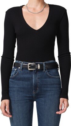 Florence Rib V-Neck Sweater