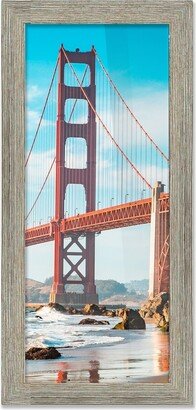 CountryArtHouse 27x8 Frame Gray Barnwood Picture Frame - Complete Modern Photo Frame