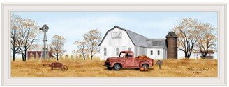 Autumn on Farm by Billy Jacobs, Ready to hang Framed Print, White Frame, 39