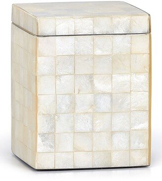 Capiz Ivory Canister-AA