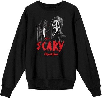 Women's Black Scream Pullover Sweatshirt