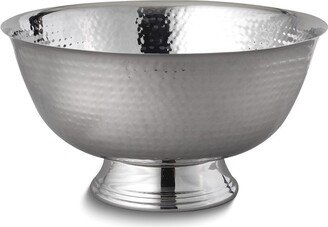 Curata Extra Large 11.75 Inch Diameter Stainless Steel Hammered Revere Bowl