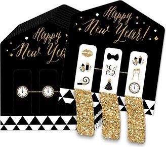 Big Dot of Happiness New Year’s Eve - Gold - New Years Eve Party Game Pickle Cards - Pull Tabs 3-in-a-Row - Set of 12