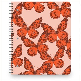 Notebooks: Butterfly Notebook, 8.5X11, Orange