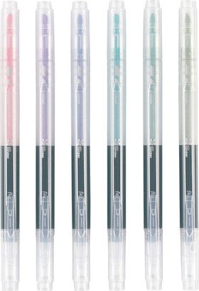 Erin Condren Dual-tip Highlighted pens Pastel and Black Pkg/6