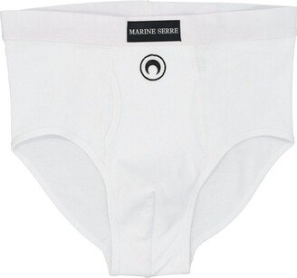 Logo-Embroidered Logo Tag Ribbed Briefs