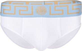 Logo-Waist Cotton Briefs