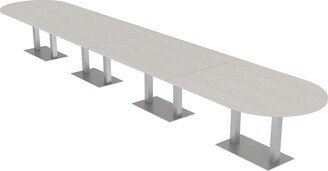 Skutchi Designs, Inc. 20 Person Racetrack Modular Conference Table Metal Bases Power Units
