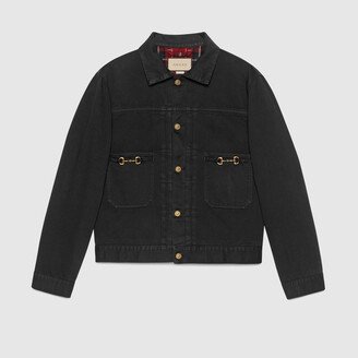 Denim jacket with Horsebits