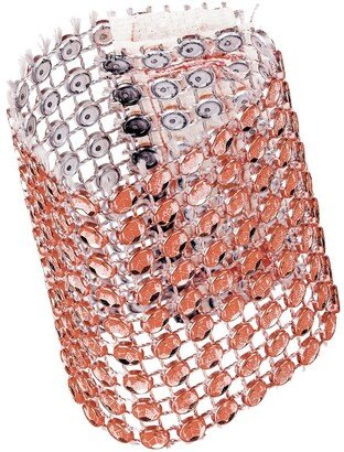 CVL 10 Pcs, Rhinestone Velcro Sash Clip Napkin Ring - Rose Gold - Rose Gold