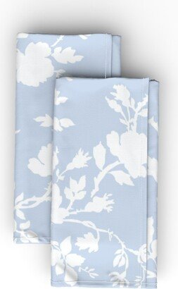 Cloth Napkins: Ames Chinoiserie Silhouette Cloth Napkin, Longleaf Sateen Grand, Blue