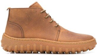 Ground lace-up boots