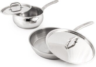 Belly 18/10 Stainless Steel 4 Piece Cookware Set