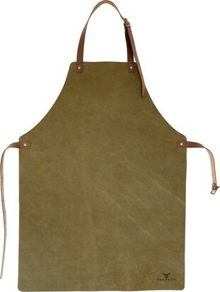 Yako&Co Genuine Leather Apron - Soft Series - Olive