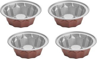 4pc Bronze Color Mini Bundt Pan Set - CMBM-4BNTBZ