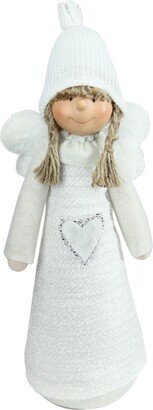 Northlight Snowy Woodlands Girl Angel Christmas Table top Figurine