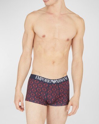 Men's Eagle Logo-Print Trunks