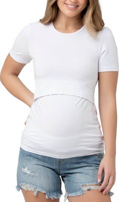 Stretch Organic Cotton Maternity/Nursing T-Shirt