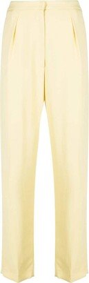 Straight-Leg Tailored Trousers-DT