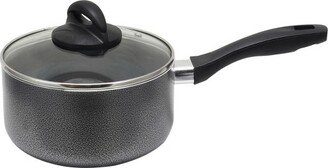 Clairborne 2.5 Quart Aluminum Sauce Pan with Lid in Charcoal Grey