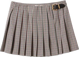 Gingham Check Miniskirt