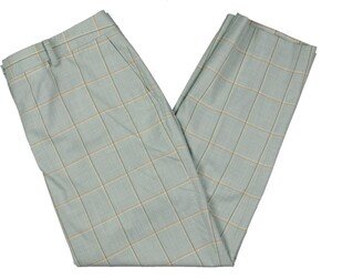 Essex Womens Plaid Cropped Ankle Pants