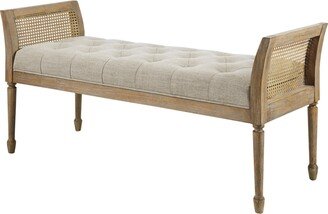 Martha Stewart Collection Isla 48.5 Wide Tufted Upholstered Accent Bench