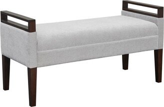 Martha Stewart Collection Martha Stewart Sloane 42 Wide Fabric Upholstered Accent Bench