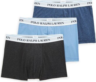 Classic Stretch-cotton Trunk 3-pack Boxer Blue