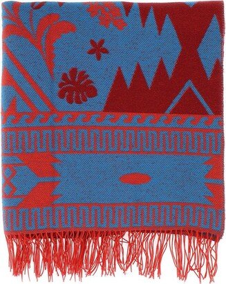 Explosion Nature Summer Jacquard Fringed Blanket