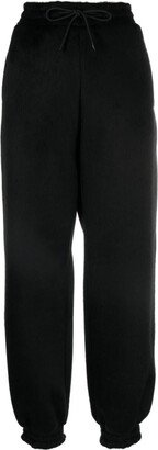 logo-embroidered tapered-leg trousers