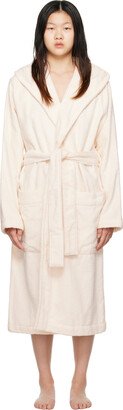 Beige Oversized Hooded Bathrobe