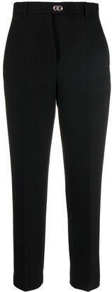 Cropped Tapered Trousers-AL