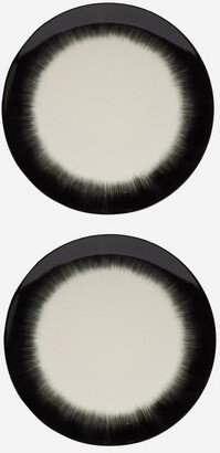 X Ann Demeulemeester Set Of Two Porcelain Plates